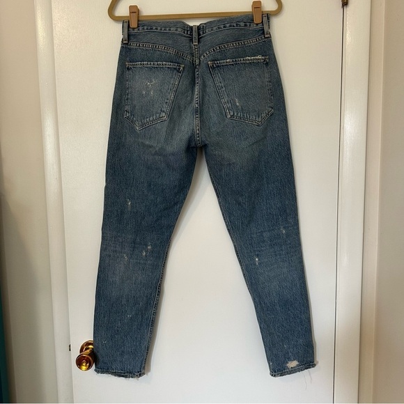Agolde Women’s Jamie Jeans High Rise Straight Distressed Size 28 - Picture 4 of 10